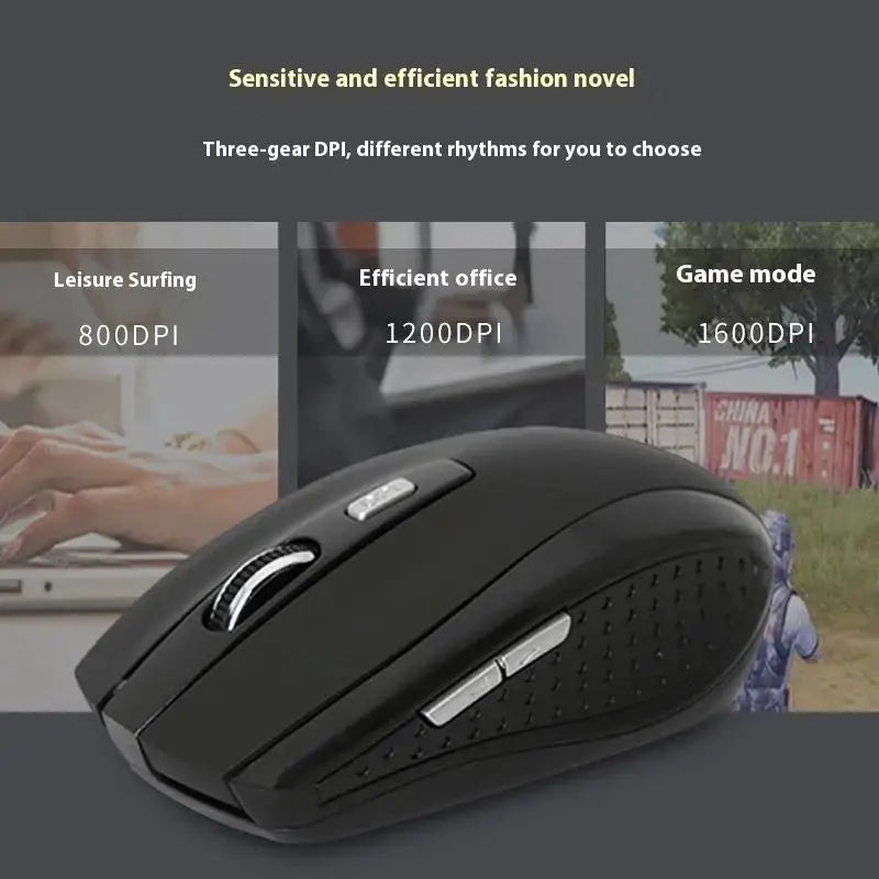 Wireless Mouse Portable Ergonomic Mobile Optical Silent Mice