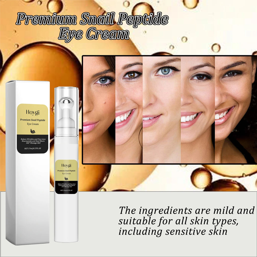 Hoygi Snail Peptide Eye Cream Roller – Dark Circles & Eye Bags Eye Cream Roller Zpaxo