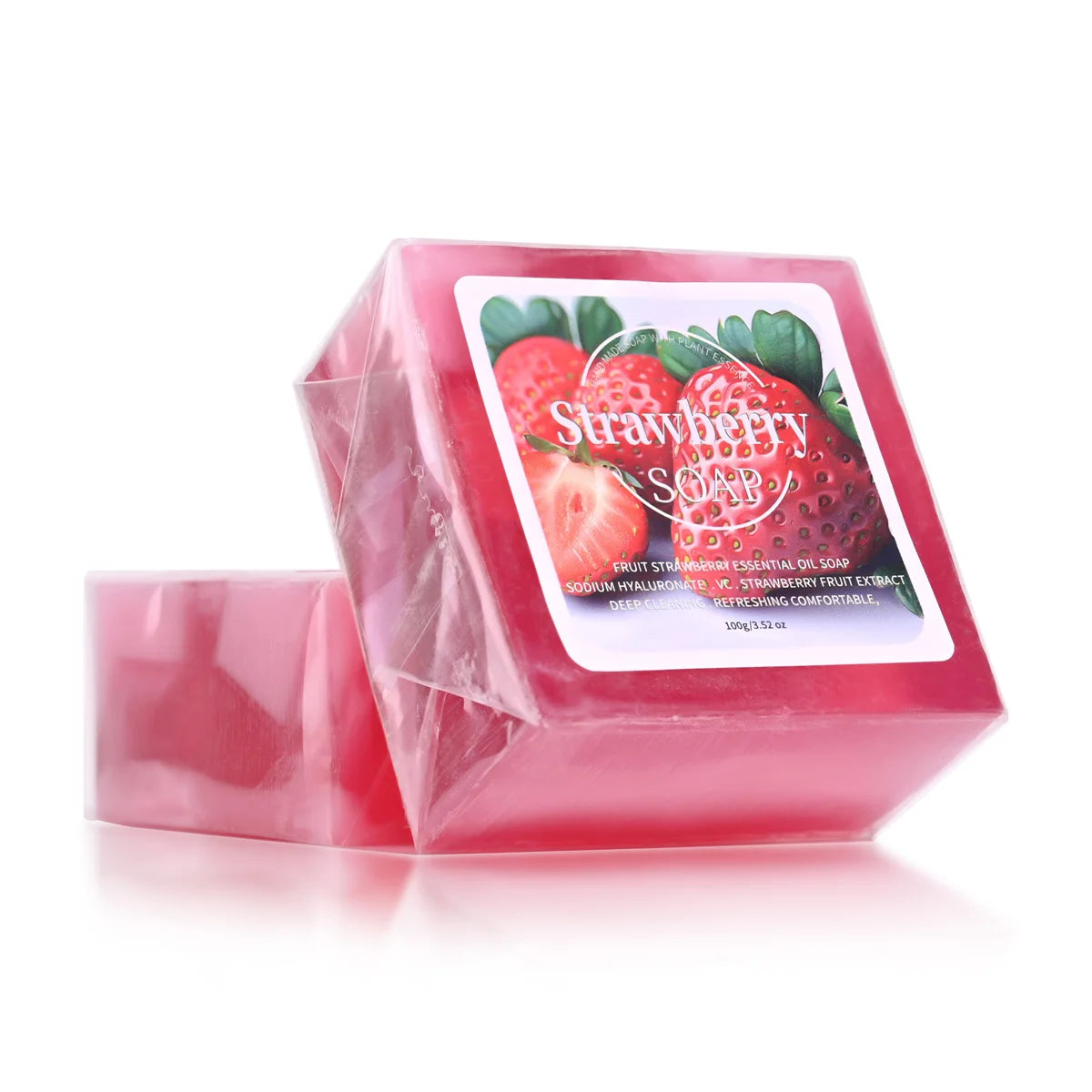 Strawberry Handmade Soap – Deep Cleansing Plant Oil Bar Handmade Bar Soap Zpaxo