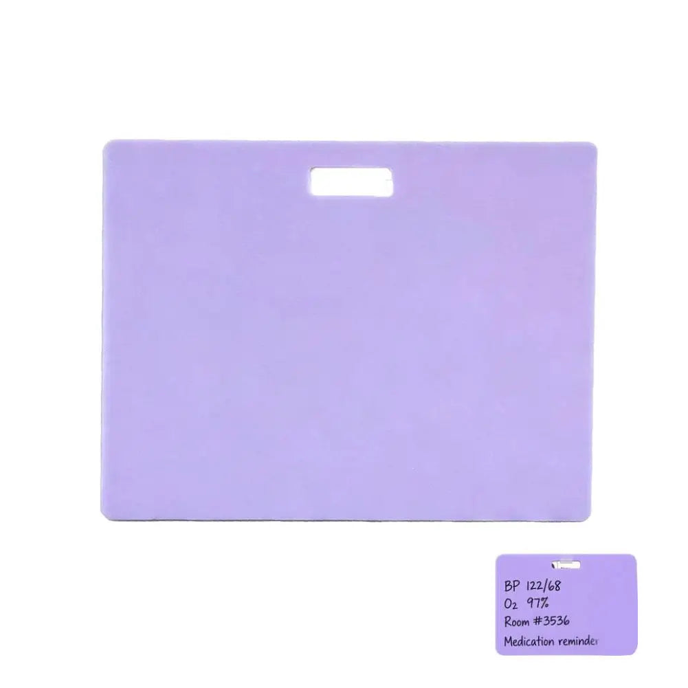 Reusable Erasable Nurse Badge Notepad Card with Pen Erasable Badge Notepad Zpaxo Purple 2