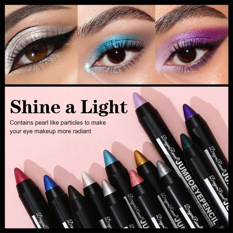 12 Colors Long-lasting Eyeshadow Pencil Waterproof Pigment Blue Zpaxo