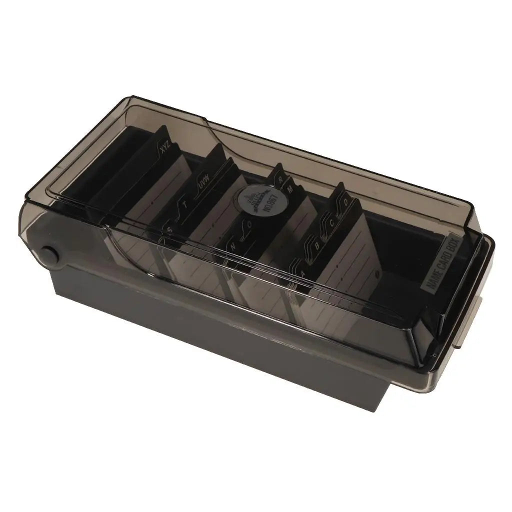 Business Card Holder, Organizer with Dividers & Index Tabs (500 Cards), Great Desktop File Holder Organizer Zpaxo