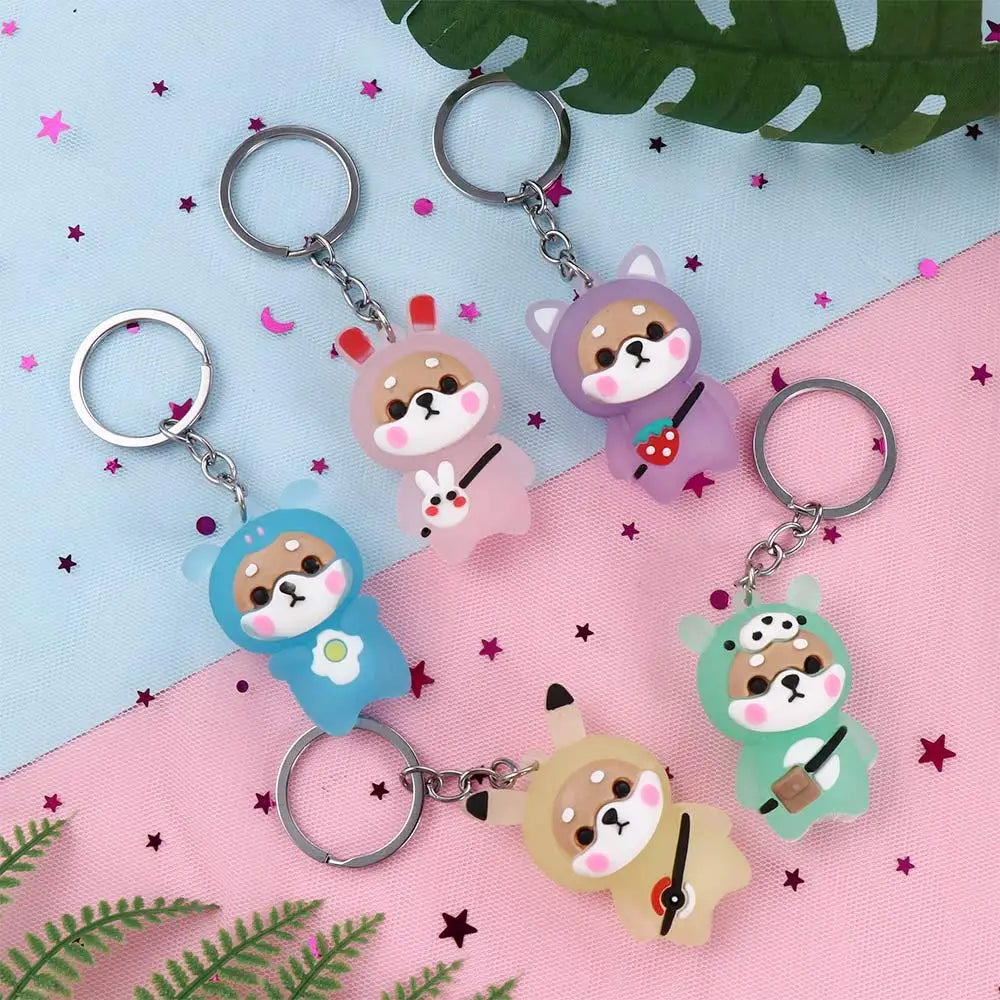 Boy Girl Gift Doll Bear Pendant Bag Key Chain Shoulder Bag Keychain Flashing Light Keychain Doll Pendant Key Rings Zpaxo