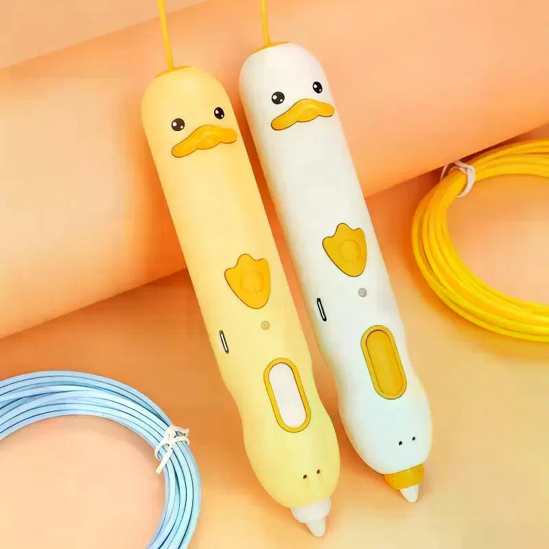 1 Set DIY Drawing Pens PCL Low-Temperature 3D Printing Pen With 236inch Filament USB Charging Christmas Gift For Beginners Zpaxo