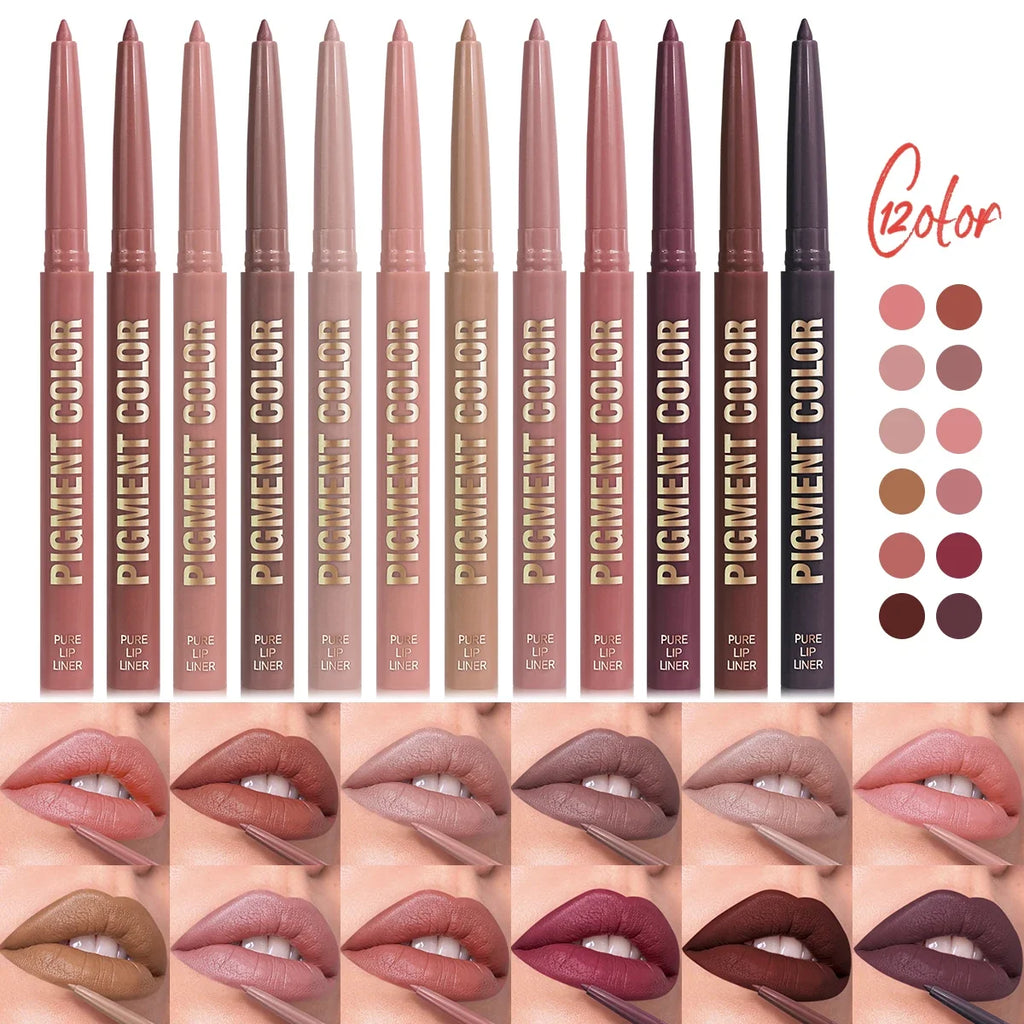 1PC Matte Lip Liner - Long-lasting, Waterproof, Easy To Glide, Moisturizing Formula for All Skin Types, Lip Makeup Zpaxo
