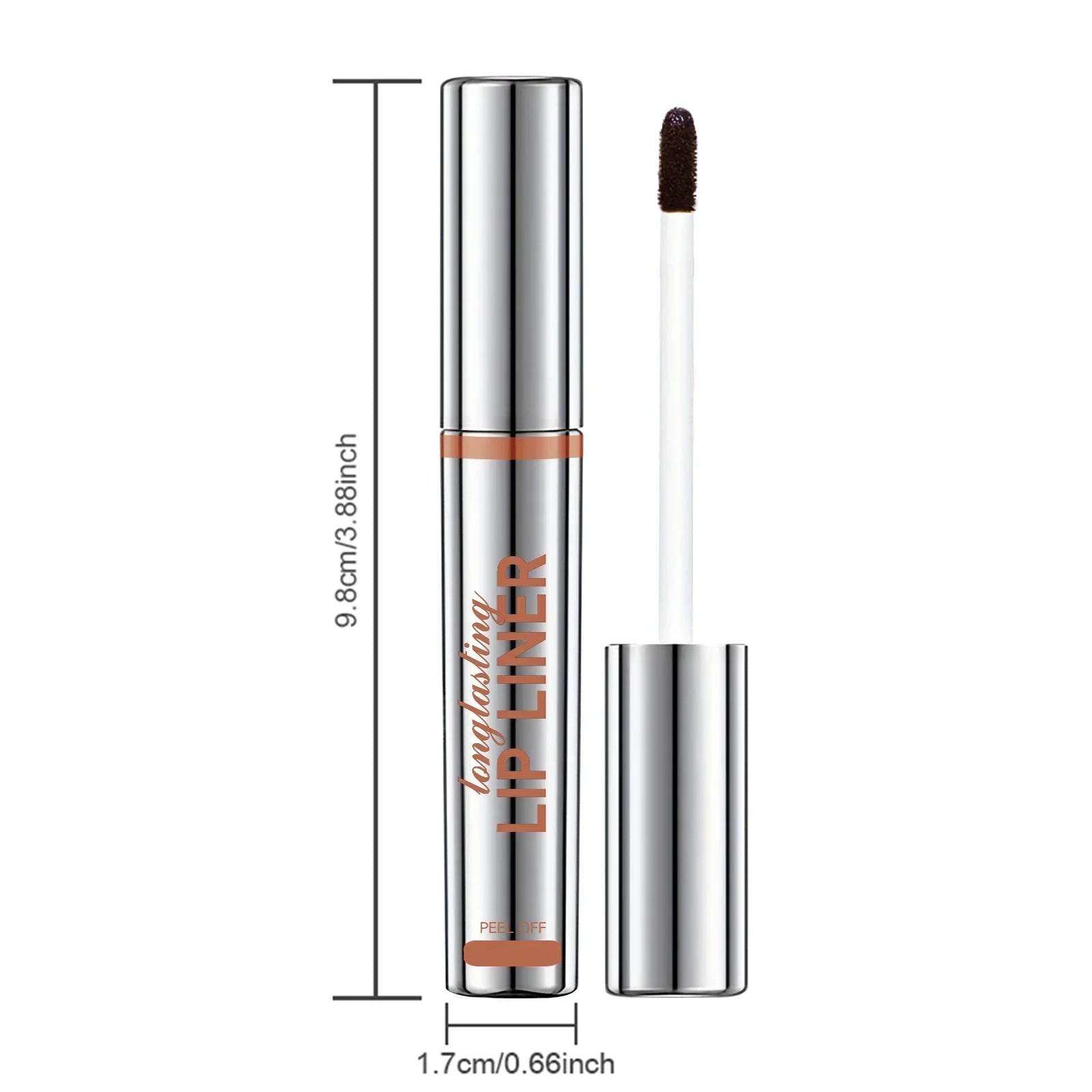 1PC Peel Off Lip Liner Matte Lip Tint Contour Tear-off Lip Stain-Applicator for All Skin Types, Create A Charming Makeup Zpaxo