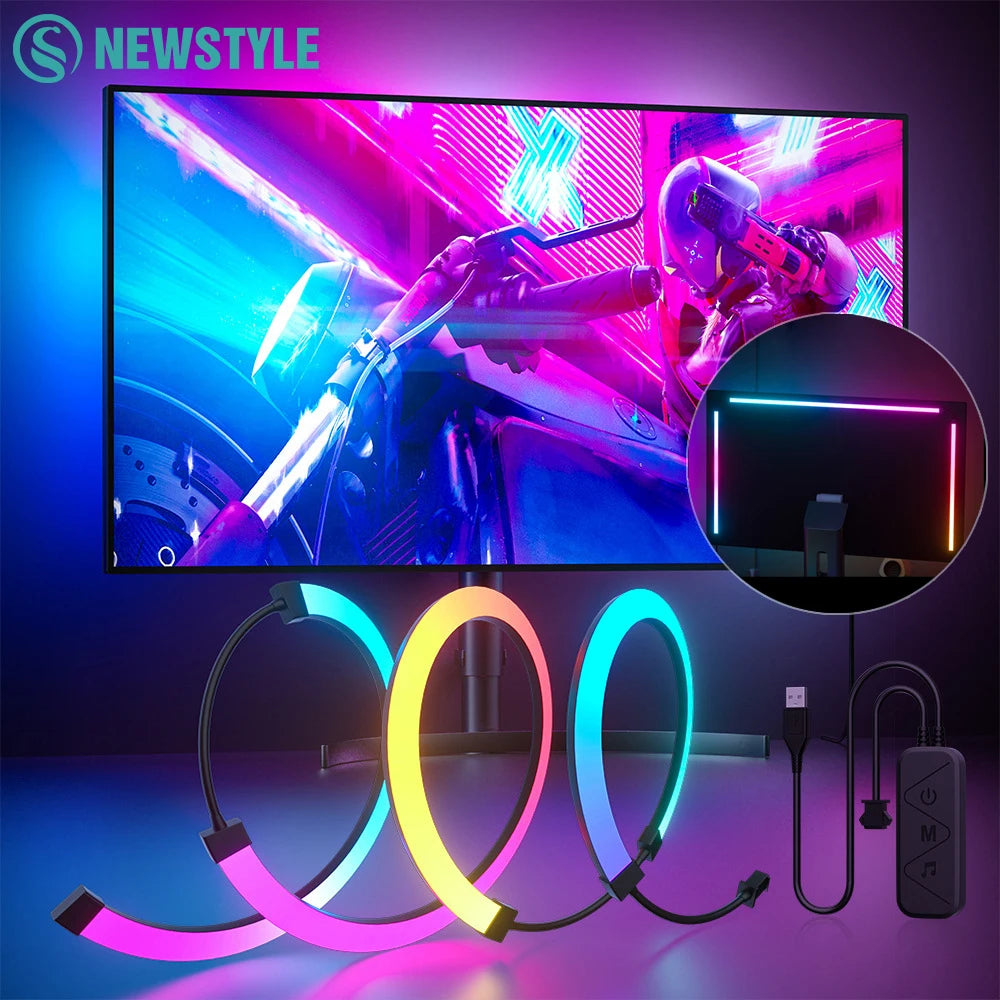 RGB Gaming Lights Strip Monitor Backlight LED Display Sync Atmosphere Zpaxo