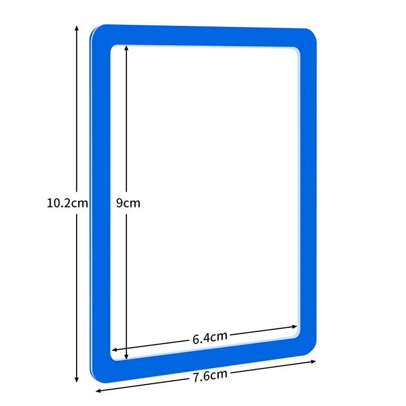 Complete 5 Hard-wearing Card Sleeve Protectors Plastic Material Zpaxo Blue