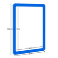 Complete 5 Hard-wearing Card Sleeve Protectors Plastic Material Zpaxo Blue
