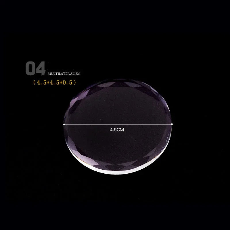 Glass Nail Palette Gel Polish Pallet Mixing Drawing Paint Plate Pad Zpaxo 4.5x4.5cm