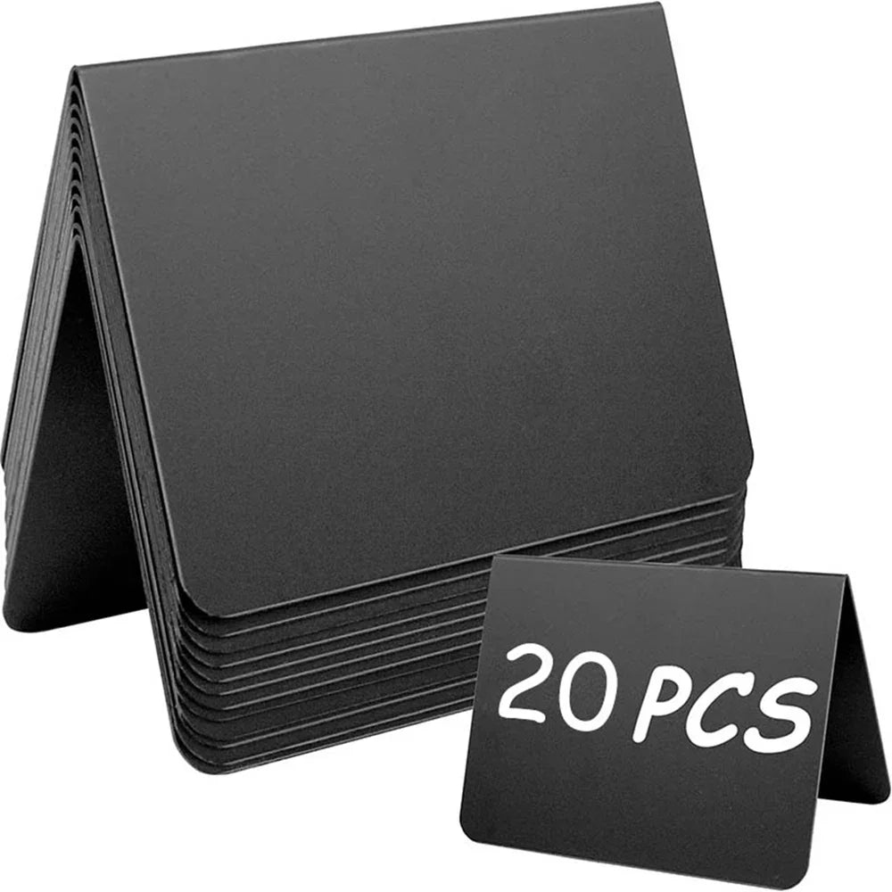 Mini Chalkboards Rectangular Blackboard Double Sided Chalkboard Zpaxo 20pcs