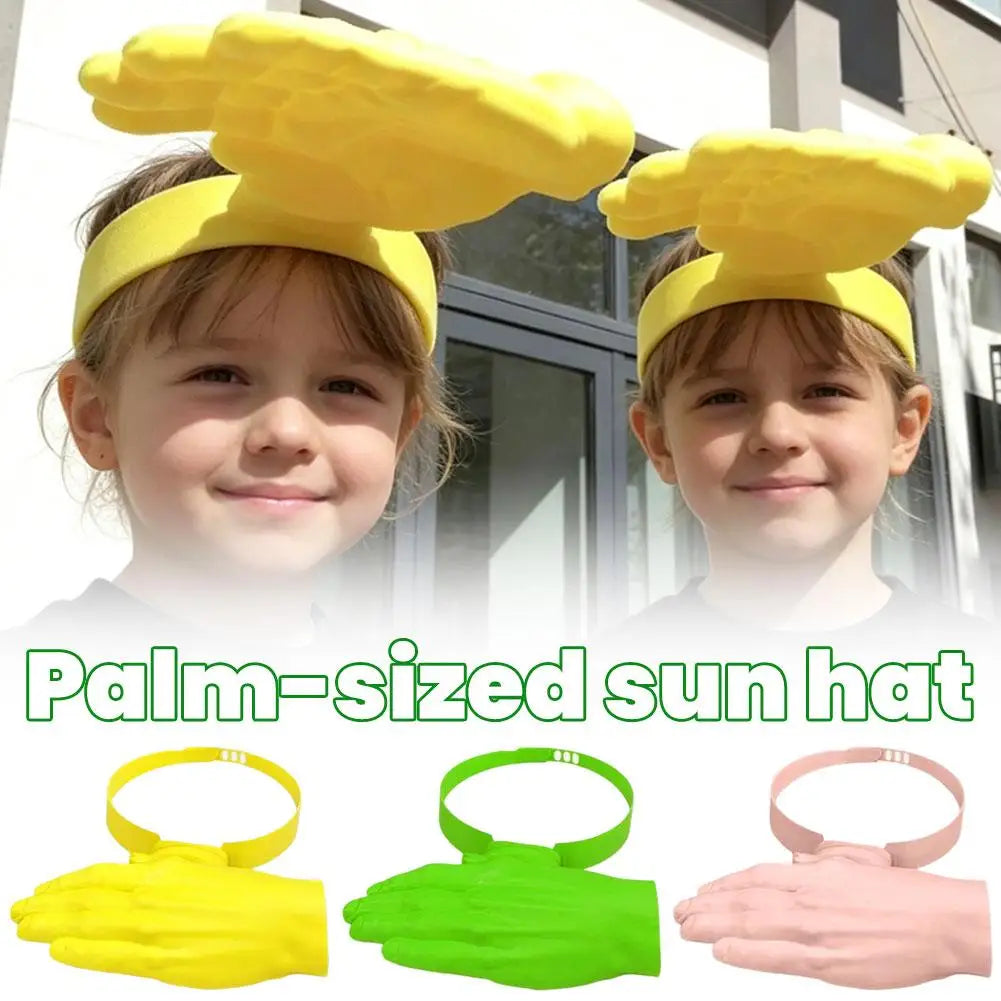 Mini Funny Hand Size Sun Cap Lightweight Breathable UV Blocking Sunscreen Hat Fashion Streetwear Costume Accessory For Men Women Zpaxo ABC