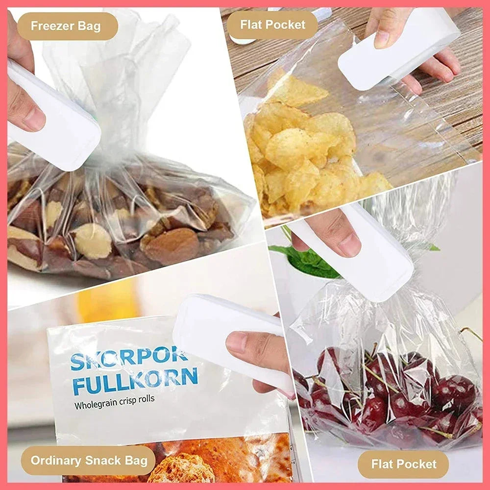 Mini Heat Bag Sealing Machine Package Sealer Bags Thermal Plastic