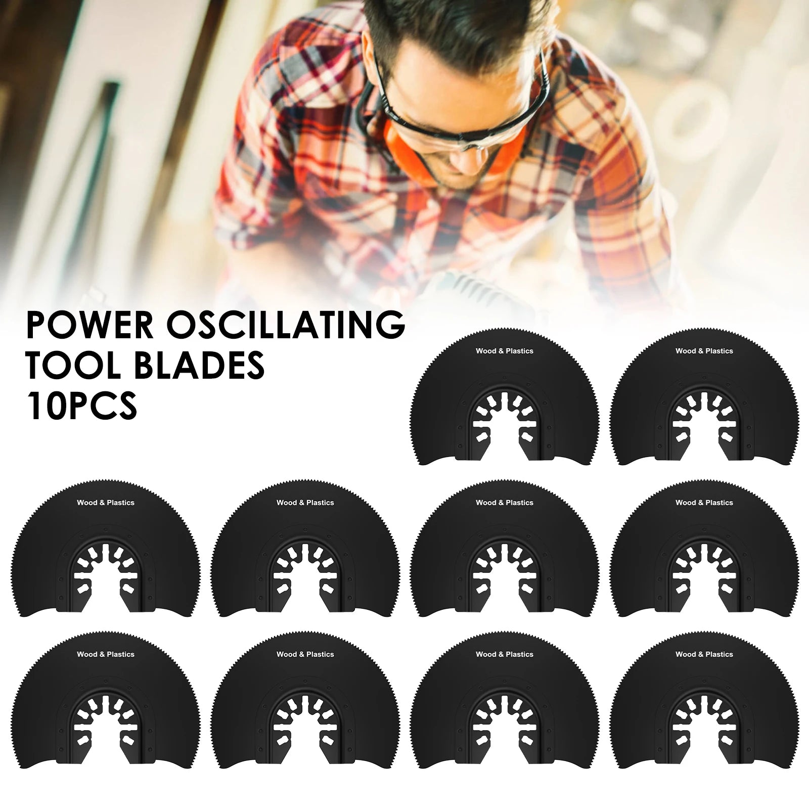 15-5PCS HCS Oscillating Saw Blade 88mm Oscillating Tool Segmented Saw Blade Power Oscillating Tool Blades Woodworking Renovator Zpaxo