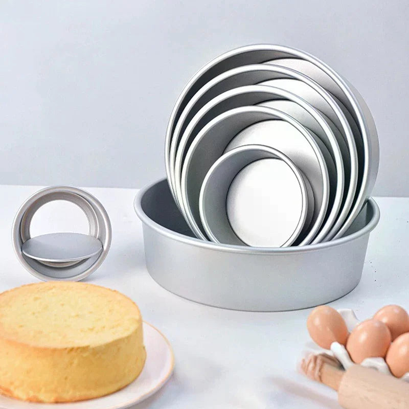 Cake Mould Aluminum Alloy Round Pudding Cheesecake Mold Baking Zpaxo
