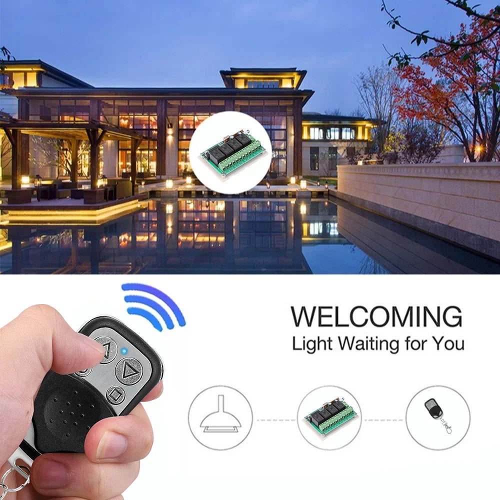 433MHz Copy Remote 4 Buttons Clone Control Wireless Transmitter Zpaxo