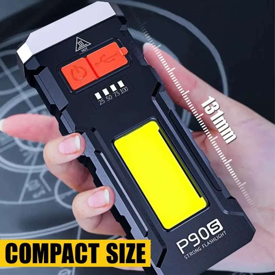 POCKETMAN 2300 Lumen USB Rechargeable LED Flashlight – 3 Modes