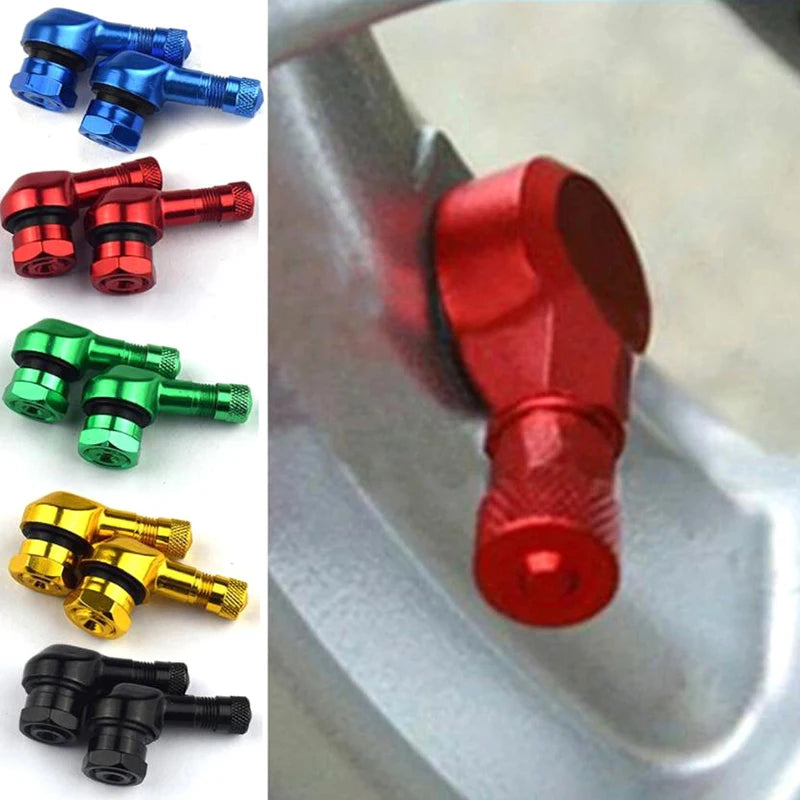 Aluminum Alloy Valve Motorcycle Rim 90 Degree Angle Wheel Tire
