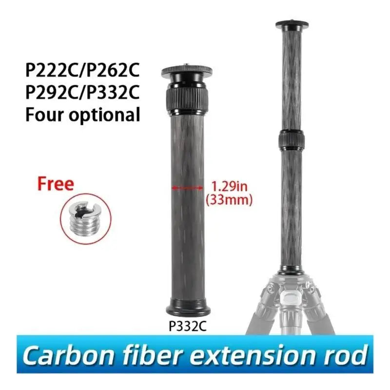652F Upgraded Gimbal Extension Pole Rod 1 4 3 8 Screw Thread Tripod Zpaxo