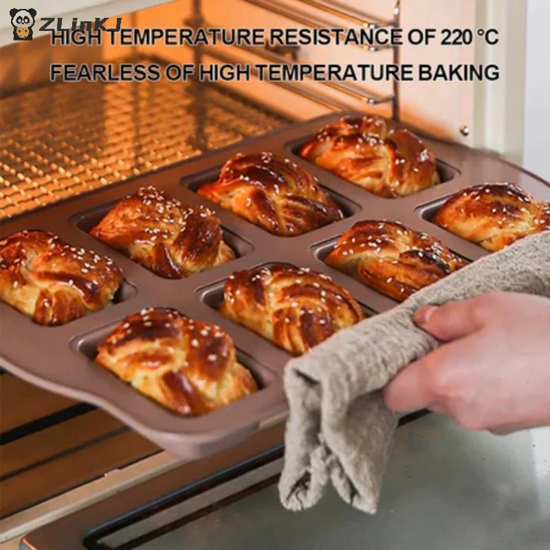 8 Mold Baking Tray Mini Loaf Pans Toast Muffing Non Stick Pan Oven Zpaxo
