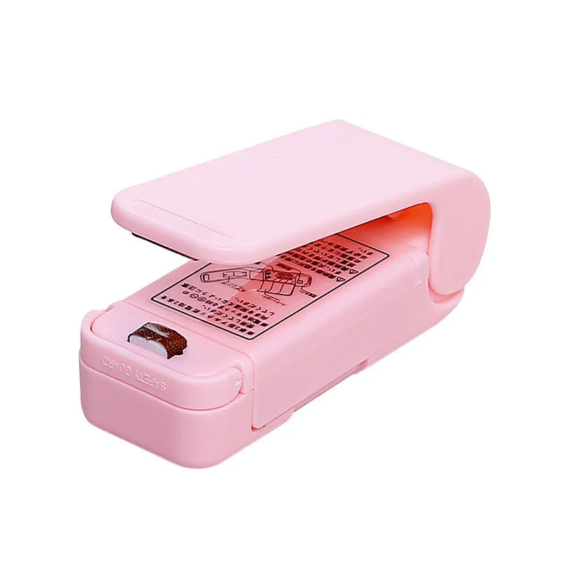 Mini Heat Bag Sealer Machine Portable Food Storage Kitchen Snack Zpaxo Pink