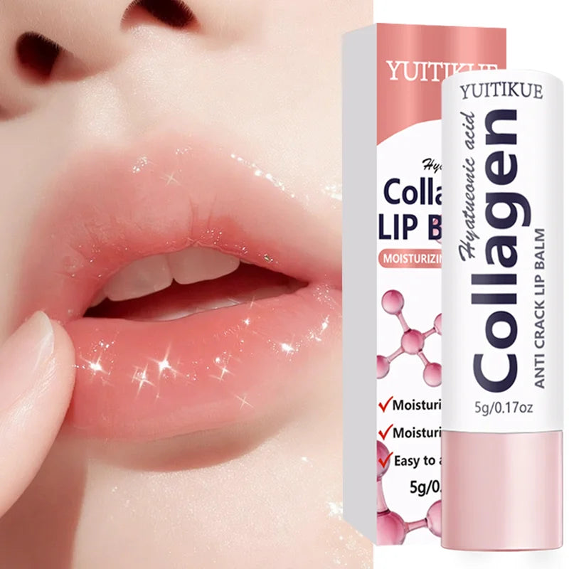 Collagen Anti-Crack Lip Balm – Hyaluronic Acid 24H Hydration Lip Balm Zpaxo