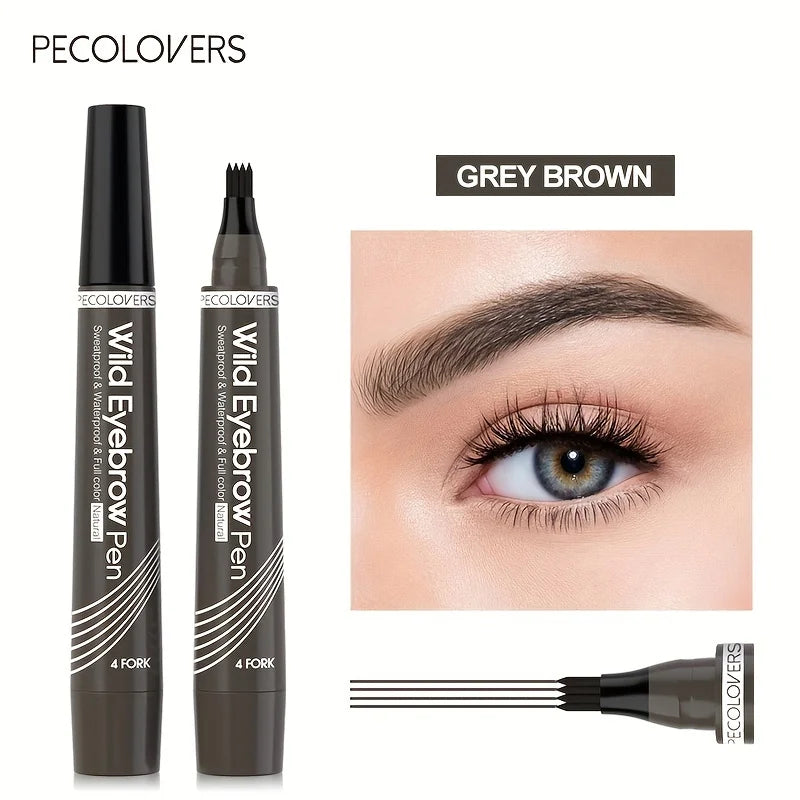 6 Colors Eyebrow Pen Waterproof 4 Split Tip Eyebrows Tattoo Liquid Zpaxo 04