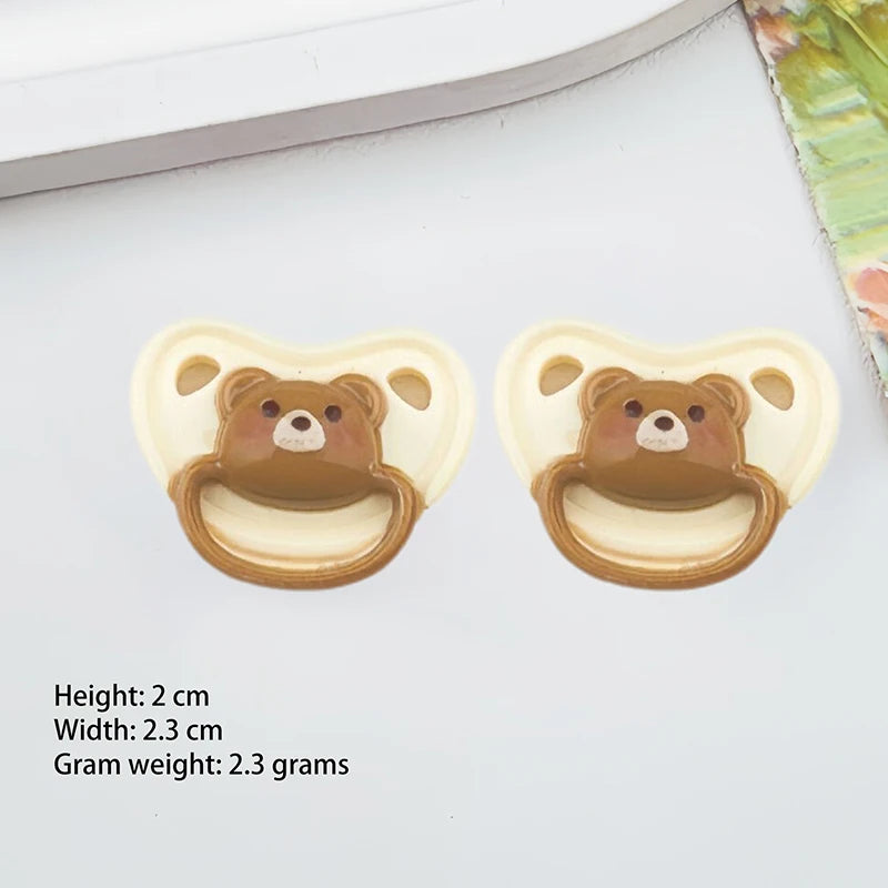 ▶10Pcs Lovely Mini Doll Pacifier Play House Supplies Dummy Nipples For Doll Baby Dolls Kids Toy Baby Pacifier Accessories Zpaxo