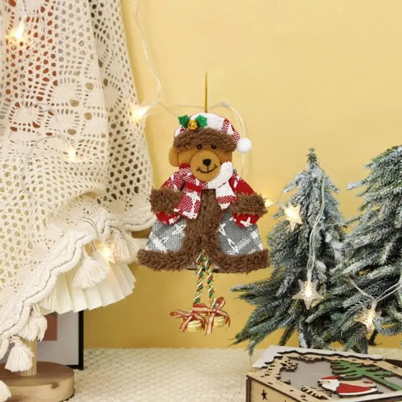Holiday Decoration Plush Toy Bells Easy Installation Christmas Tree