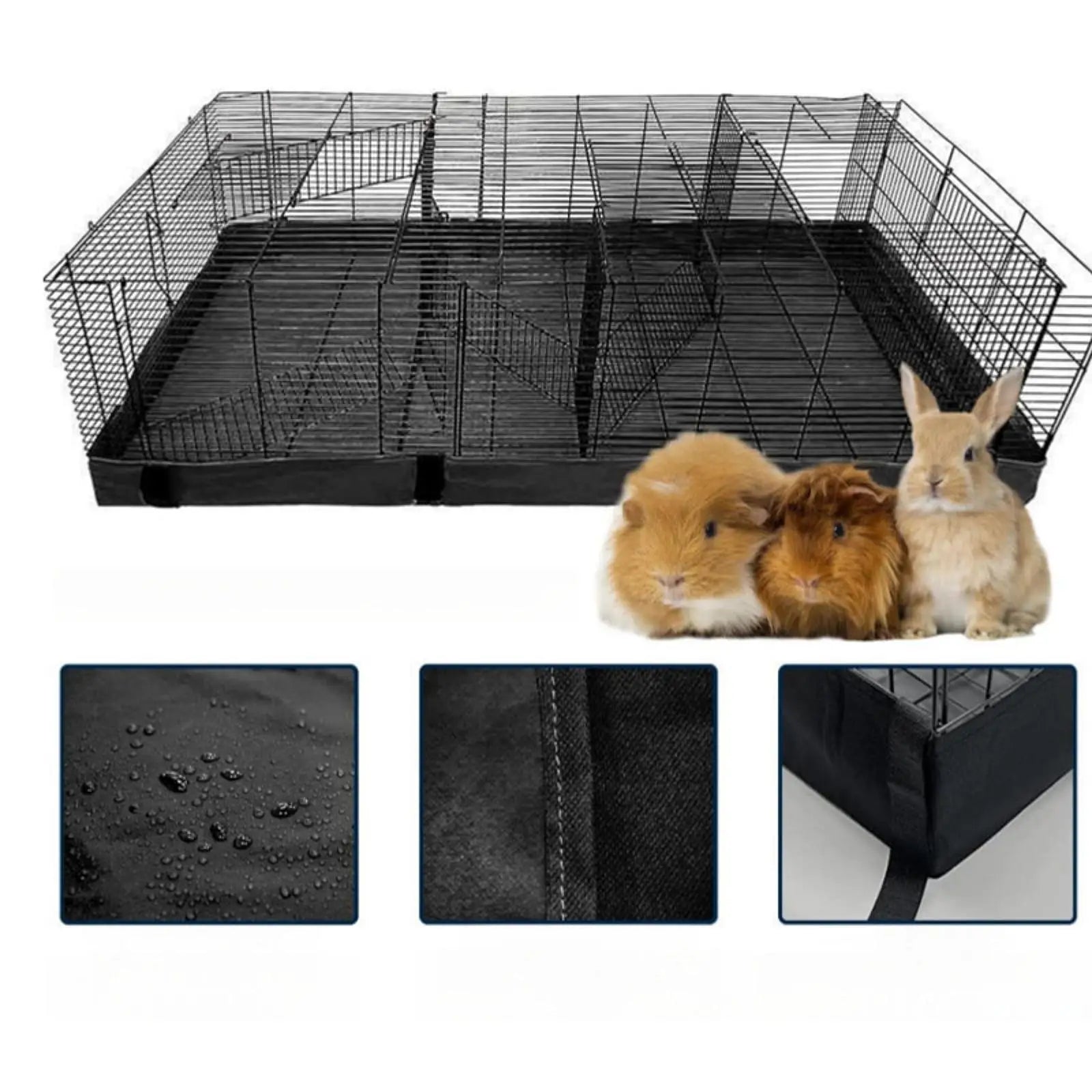 Guinea Pig Cage Liner Detachable Bedding Tarp Bottom Base Cage Accessories for Small Animals Chinchillas Hamsters Zpaxo