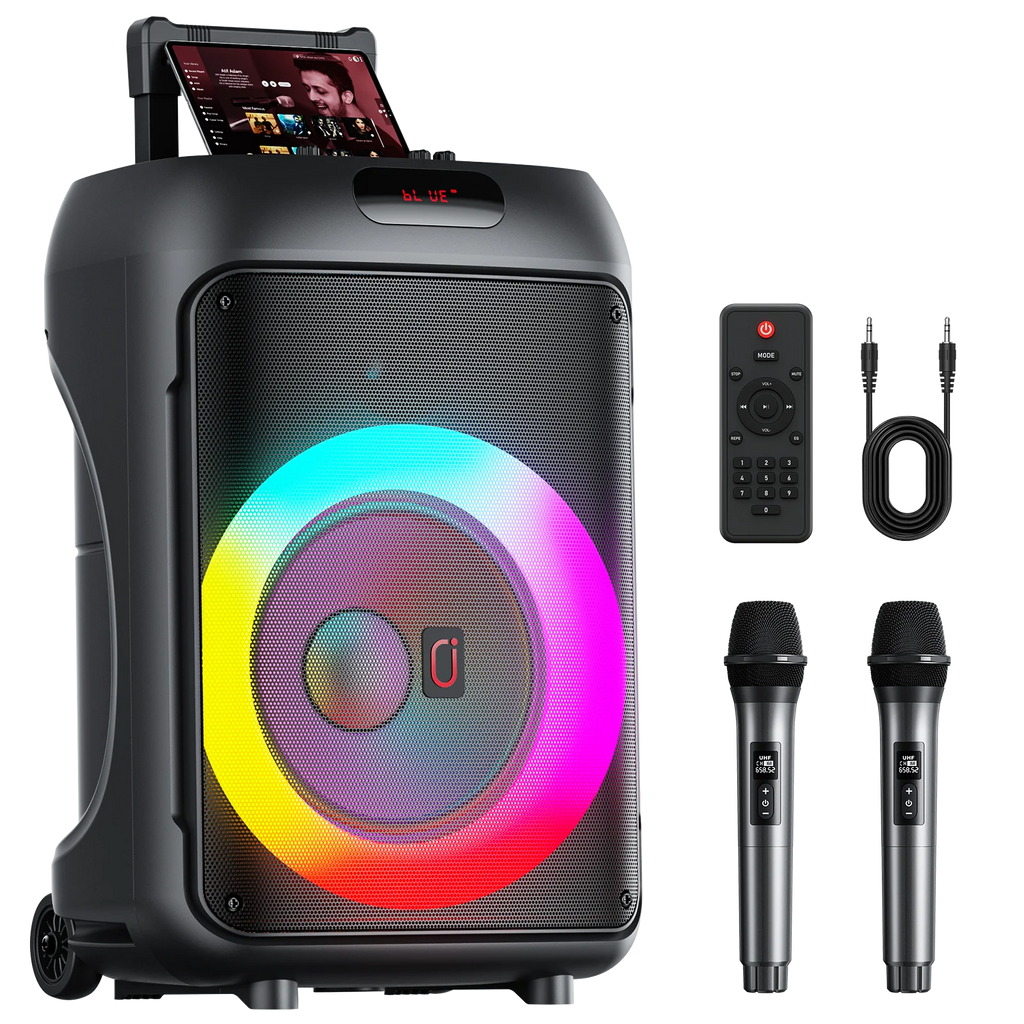 Karaoke Machine Peak Power Big Portable Bluetooth Speaker PA System