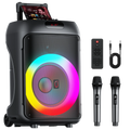 Karaoke Machine Peak Power Big Portable Bluetooth Speaker PA System