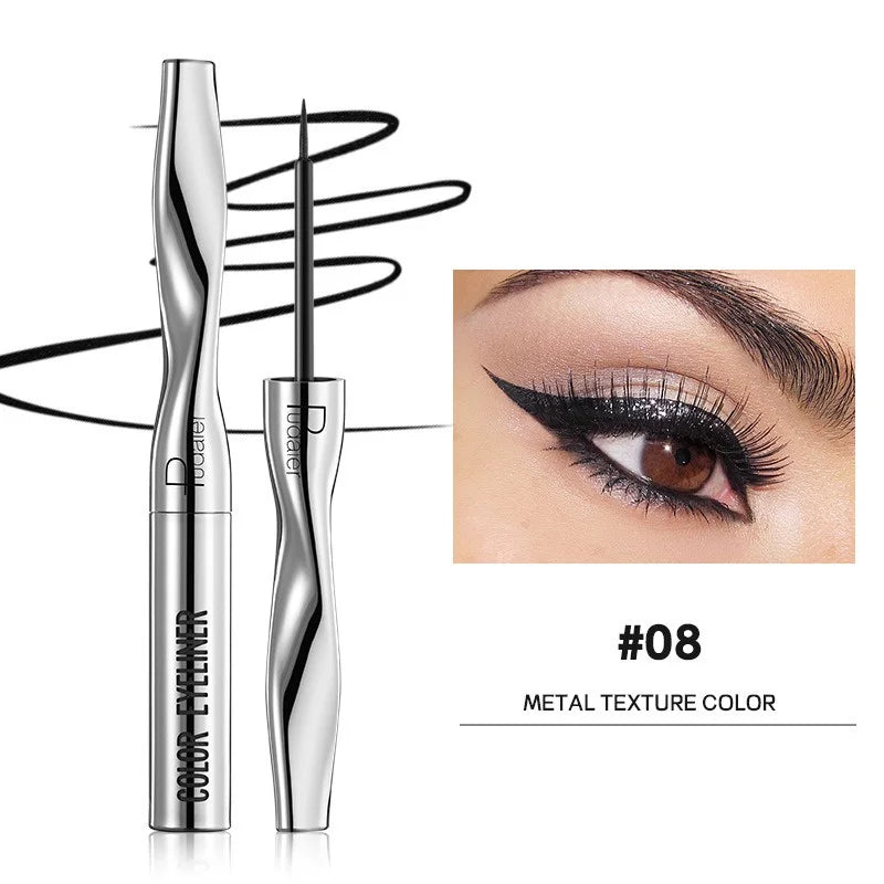 Colourful Eyeliner Liquid Waterproof Matte Pearllight Pen Long Zpaxo 08