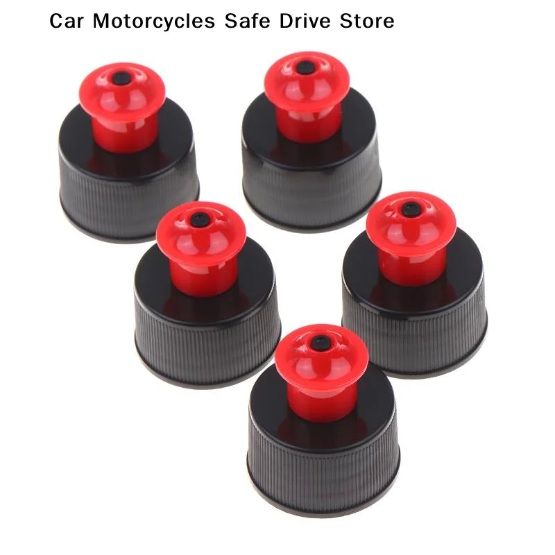 5 Car Care Wax Tire Shine Bottle Pull Caps Portable Liquid Dispenser
