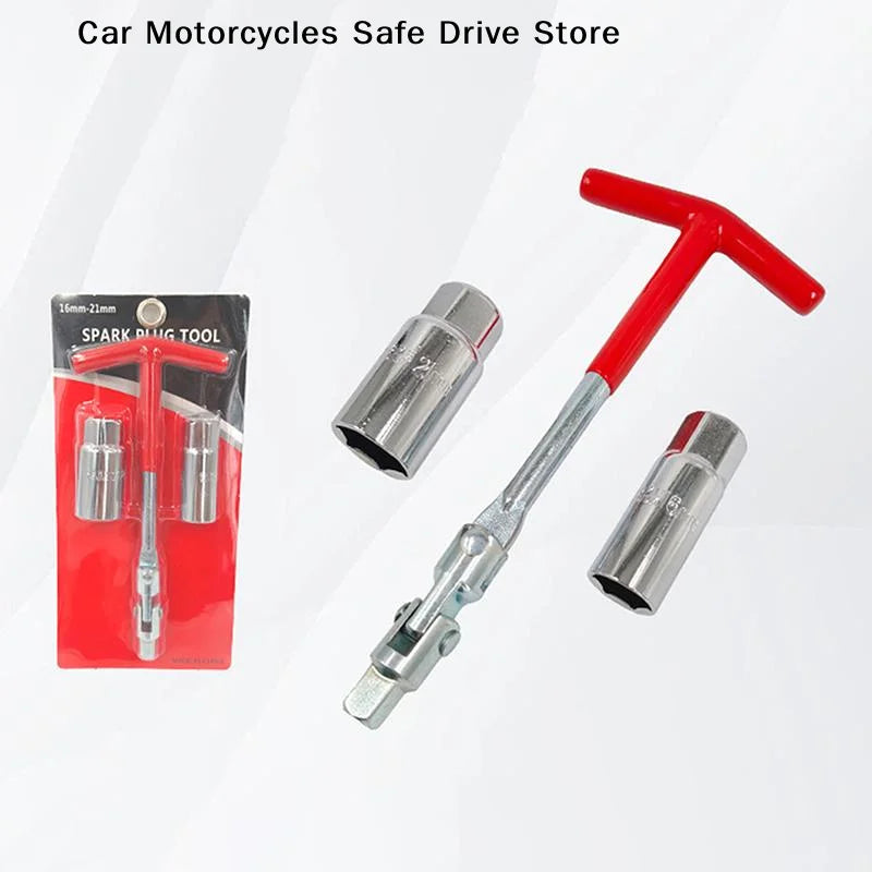 CM3 T Handle Spark Plug Wrench 14 16 Sockets Swivel Head T-handle Car