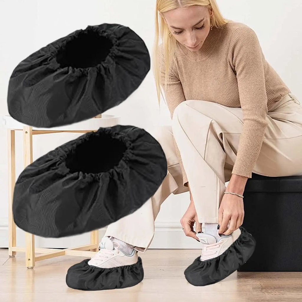 Walking Boot Cover 2 Non Slip Waterproof Shoe Protector Bathroom