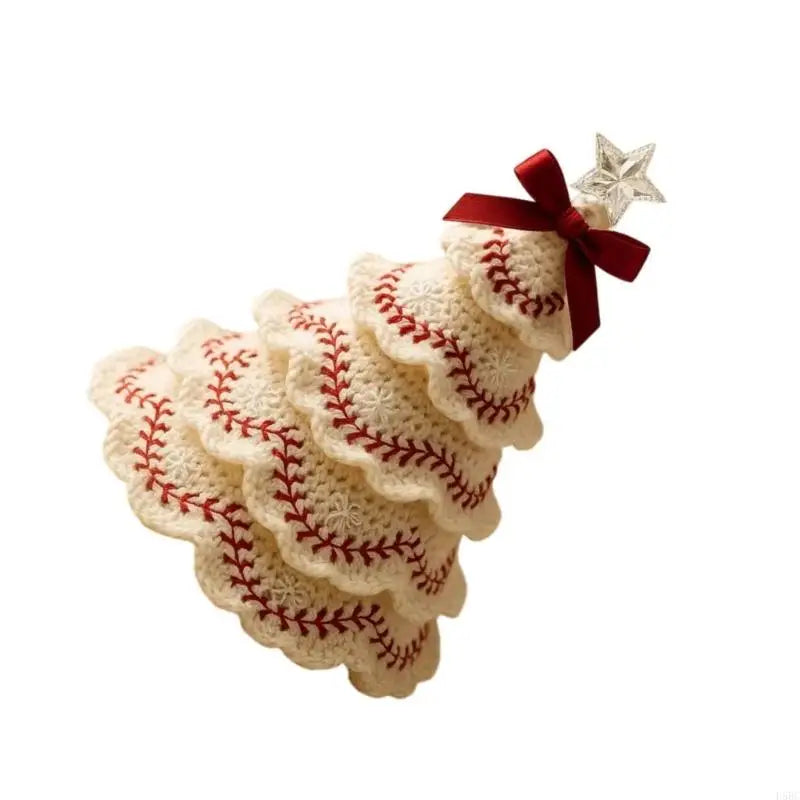 Crochet Christmas Ornament Craft Set Include Instruction Hook Yarn for Kid Adult Zpaxo