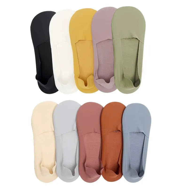 2 Pairs Lot Socks Women's Summer Ultra-thin Invisible Low Cut
