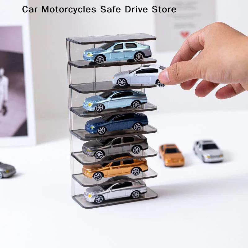 Acrylic Toy Car Display Case Multi-layered Show Box Home Wall Mounted