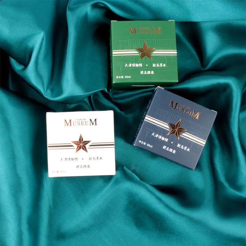 Ostrich Scented Fountain Pen Ink Black Blue-Black Green Non-Erasable Quick-Drying Red Waterproof Non-Carbon Ink 60ml Zpaxo