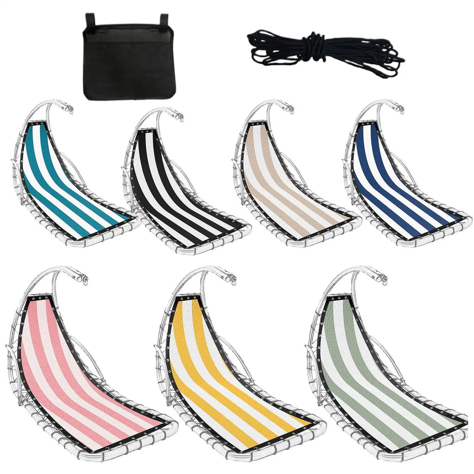 Patio Chair Replacement Fabric Wear-Resistant Easy To Install Lounge Chair Seat Cloth Replacement For Outdoor Yard Camping Zpaxo