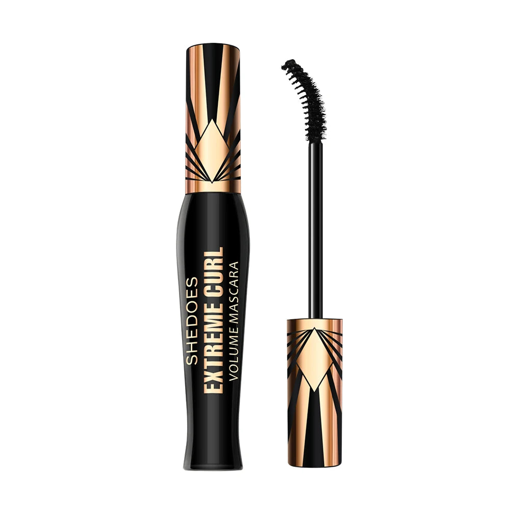 Extreme Curl Mascara - Waterproof Smudge-Proof Long-Lasting Thick Lashes Zpaxo Black
