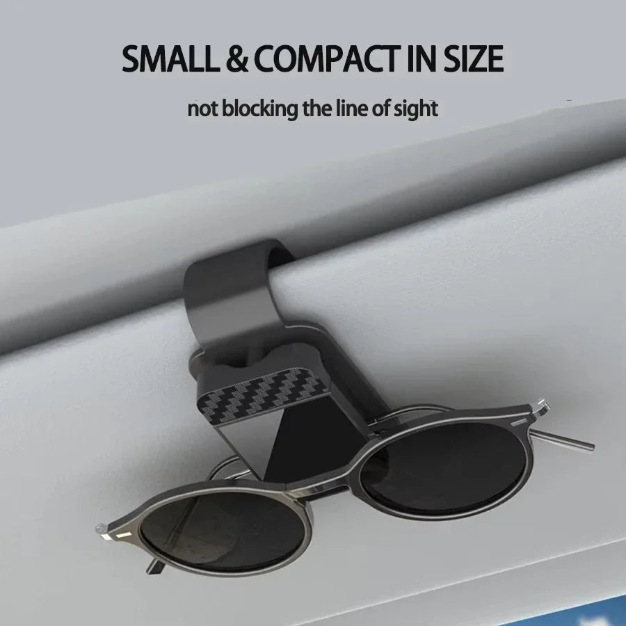 Car Sun Visor Sunglasses Clip & Card Holder – ABS Storage Visor Glasses Clip Zpaxo