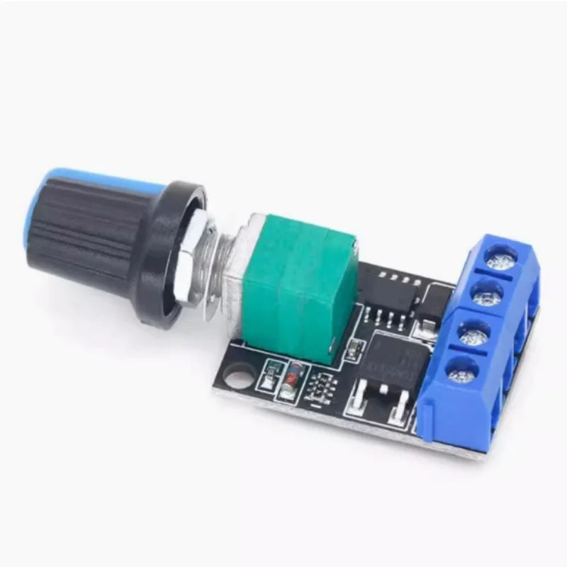 PWM DC motor speed regulator 5V-16V12V speed control switch LED dimming speed control module 10A with switch Zpaxo Default Title