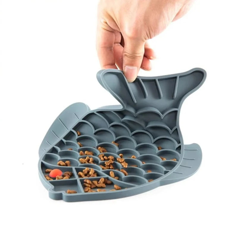 Portable Waterproof Silicone Slow Feeding Licking Mat Dogs Cats