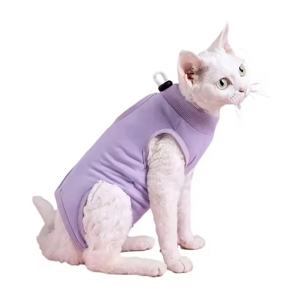 Cat Weaning Suit Anti-licking Recovery Clothes After Surgery Soft Zpaxo