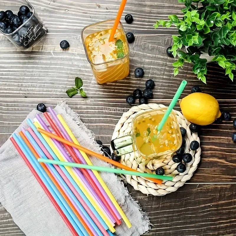 Multicolor Plastic Pipes Drinking Straws Cola Straws Bar Party Wedding Kitchen Pajitas Cocktail Straw Wholesale Tool Zpaxo