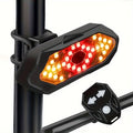 Wireless Remote Control USB Turn Signals Bicycle Tail Light Bike Rear Light MTB Road Taillight with Bike Horn Bike Accessories Zpaxo Q3 RED