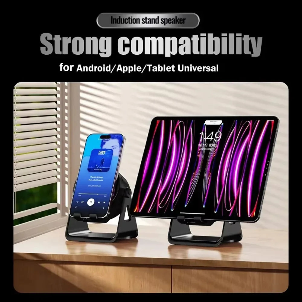 KEBIDUMEI RGB Magnetic Bluetooth 5 3 Speaker 1200mAh Phone Holder