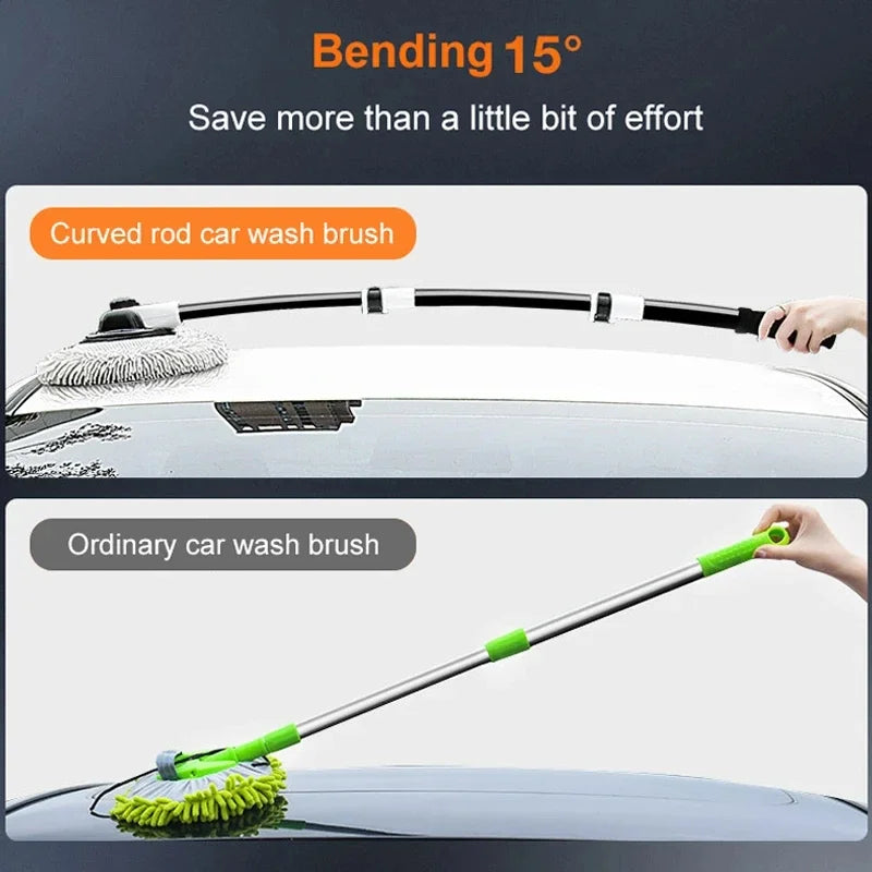 Car Window Cleaner Glass Cleaning Squeegee Telescopic Rod Extendable Zpaxo